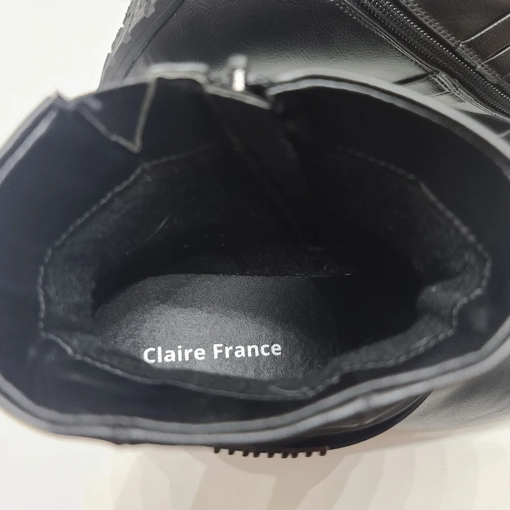 Claire France Leather Ankle Booties - Picture 5 of 7